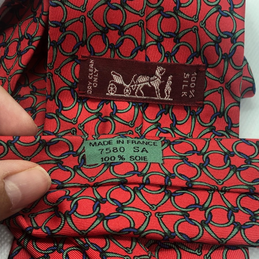 Hermès silk tie
